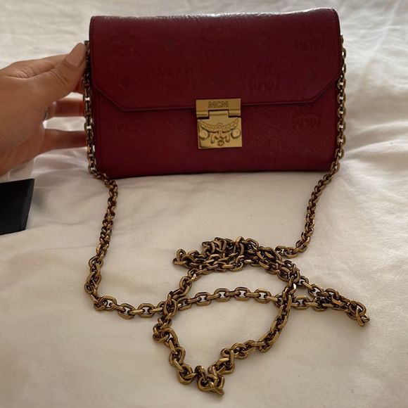 MCM ruby tan crossbody purse - Picture 13 of 17
